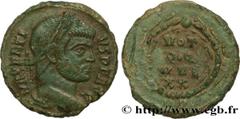 Roman coins MAXENTIUS Type : Tiers de follis ou tiers de nummus Date : 310 Mint name / Town : Rome Metal : copper Diameter : 16 mm Orientation dies : 11 h. Weight : 1,92 g. Rarity : R2 Officine : 1re 