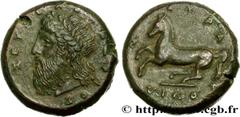 Greek Coins SICILY - SYRACUSE Type : Drachme  Date : c. 343-332 AC.  Mint name / Town : Syracuse, Sicile  Metal : copper  Diameter : 27,5  mm Orientation dies : 6  h. Weight : 26,14  g. Rarity : R2  O