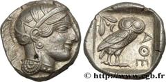 Greek Coins ATTICA - ATHENS Type : Tétradrachme  Date : c. 430 AC.  Mint name / Town : Athènes  Metal : silver  Diameter : 25  mm Orientation dies : 9  h. Weight : 17,22  g. Obverse legend : Anépigrap