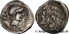 Roman coins POMPEY THE YOUNGER Type : Denier  Date : c. 46-45 AC.  Mint name / Town : Cordoue  Metal : silver  Millesimal fineness : 950  ‰ Diameter : 20  mm Orientation dies : 6  h. Weight : 3,54  g.
