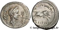 Roman coins JULIUS CAESAR Type : Denier  Date : 42 AC.  Mint name / Town : Rome  Metal : silver  Millesimal fineness : 950  ‰ Diameter : 19,5  mm Orientation dies : 3  h. Weight : 3,93  g. Rarity : R3