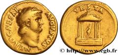 Roman coins NERO Type : Aureus  Date : c. 65-66  Mint name / Town : Rome  Metal : gold  Diameter : 18,5  mm Orientation dies : 6  h. Weight : 7,07  g. Rarity : R2  Obverse legend : NERO CAESAR - AVGVS