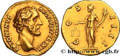 Roman coins ANTONINUS PIUS Type : Aureus  Date : 148-149  Mint name / Town : Rome  Metal : gold  Millesimal fineness : 1000  ‰ Diameter : 18,5  mm Orientation dies : 6  h. Weight : 7,28  g. Rarity : R