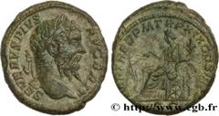 Roman coins SEPTIMIUS SEVERUS Type : As  Date : 211  Mint name / Town : Rome  Metal : copper  Diameter : 26,5  mm Orientation dies : 6  h. Weight : 12,62  g. Rarity : R1  Officine : 1re  Obverse legen