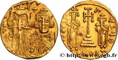 Byzantine coins CONSTANS II, CONSTANTINE IV, HERACLIUS and TIBERIUS Type : Solidus  Date : 662-663  Mint name / Town : Constantinople  Metal : gold  Diameter : 20  mm Orientation dies : 6  h. Weight :
