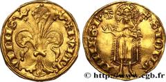 Feudal coins DAUPHINE - DAUPHINS OF VIENNOIS - HUMBERT II Type : Florin d'or  Date : c. 1340-1370  Metal : gold  Diameter : 21  mm Orientation dies : 2  h. Weight : 3,36  g. Rarity : R1  Obverse legen