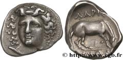 Greek Coins THESSALY - LARISSA Type : Drachme  Date : c. 3506-320 AC  Mint name / Town : Larissa, Thessalie  Metal : silver  Diameter : 19,5  mm Orientation dies : 5  h. Weight : 6,08  g. Rarity : R1 