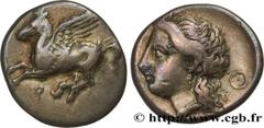 Greek Coins CORINTHIA - CORINTH Type : Drachme  Date : c. 330 AC.  Mint name / Town : Corinthe, Corinthie  Metal : silver  Diameter : 15  mm Orientation dies : 6  h. Weight : 2,68  g. Rarity : R1  Obv