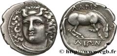 Greek Coins THESSALY - LARISSA Type : Drachme  Date : c. 3506-320 AC  Mint name / Town : Larissa, Thessalie  Metal : silver  Diameter : 19,5  mm Orientation dies : 12  h. Weight : 6,01  g. Rarity : R1