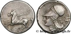 Greek Coins CORINTHIA - CORINTH Type : Statère  Date : c. 330 AC.  Mint name / Town : Corinthe, Corinthie  Metal : silver  Diameter : 21  mm Orientation dies : 3  h. Weight : 8,54  g. Rarity : R1  Obv