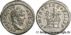 Roman coins SEPTIMIUS SEVERUS Type : Denier  Date : 211  Mint name / Town : Rome  Metal : silver  Millesimal fineness : 550  ‰ Diameter : 19,5  mm Orientation dies : 12  h. Weight : 3,34  g. Rarity : 