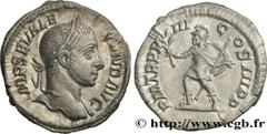 Roman coins SEVERUS ALEXANDER Type : Denier  Date : 229  Mint name / Town : Rome  Metal : silver  Millesimal fineness : 500  ‰ Diameter : 20  mm Orientation dies : 6  h. Weight : 3,21  g. Officine : 3