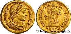 Roman coins VALENS Type : Solidus  Date : 364  Mint name / Town : Antioche  Metal : gold  Millesimal fineness : 1000  ‰ Diameter : 21,5  mm Orientation dies : 6  h. Weight : 4,44  g. Rarity : R1  Offi