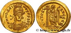 Roman coins MARCIAN Type : Solidus  Date : c. 450-457  Mint name / Town : Constantinople  Metal : gold  Millesimal fineness : 1000  ‰ Diameter : 20,5  mm Orientation dies : 6  h. Weight : 4,46  g. Off