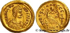 Byzantine coins ANASTASIUS Type : Semissis  Date : 507-518  Mint name / Town : Constantinople  Metal : gold  Millesimal fineness : 1000  ‰ Diameter : 17,5  mm Orientation dies : 6  h. Weight : 2,24  g