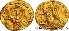 Byzantine coins LEO III THE ISAURIAN Type : Tremissis  Date : 720-725  Mint name / Town : Constantinople  Metal : gold  Millesimal fineness : 1.000  ‰ Diameter : 15  mm Orientation dies : 6  h. Weight