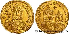 Byzantine coins THEOPHILUS and CONSTANTINUS Type : Solidus  Date : 830-840  Mint name / Town : Constantinople  Metal : gold  Millesimal fineness : 1000  ‰ Diameter : 21  mm Orientation dies : 6  h. We