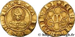 World coins ITALY - DUCHY OF MILAN - LUCHINO ET GIOVANNI VISCONTI Type : 1/2 Florin d'or  Date : n.d  Mint name / Town : Milan  Quantity minted : -  Metal : gold  Millesimal fineness : 986  ‰ Diameter