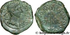 AUGUSTE(16/1/27 avant J.-C. - 19/8/14 après J.-C)Caius Julius Cوsar AugustusEspagne, Tarraconaise, Cوsaraugusta, Saragosse(25 avant J.-C. - 14 après J.-C.) As, (MB, ئ 27) N° v32_0120    Date : c. 8-1 