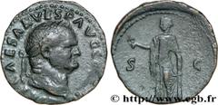 VESPASIEN(1/07/69-24/06/79)Titus Flavius Sabinus Vespasianus As, (MB, ئ 26) N° v32_0171    Date : 76 Nom de l'atelier : Rome Métal : cuivre Diamètre : 25,5mm Axe des coins : 6h. Poids : 9,12g. Degré d