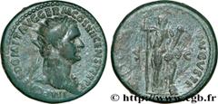 DOMITIEN(12/69-18/09/96)Titus Flavius Domitianus Auguste(13/09/81-18/09/96) Dupondius, (MB, ئ 28) N° v32_0190    Date : 84 Nom de l'atelier : Rome Métal : bronze Diamètre : 27,5mm Axe des coins : 6h. 