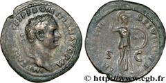 DOMITIEN(12/69-18/09/96)Titus Flavius Domitianus Auguste(13/09/81-18/09/96) As, (MB, ئ 30) N° v32_0192    Date : 82 Nom de l'atelier : Rome Métal : cuivre Diamètre : 30mm Axe des coins : 6h. Poids : 1
