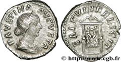 FAUSTINE JEUNE(+175)Annia Galeria FaustinaAugusta(146-175) Denier N° v32_0268    Date : 161 Nom de l'atelier : Rome Métal : argent Diamètre : 18mm Axe des coins : 6h. Poids : 2,79g. Degré de rareté : 