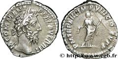 COMMODE(166-31/12/192)Lucius Aurelius CommodusAuguste(17/03/180-31/12/192) Denier N° v32_0275    Date : 188 Nom de l'atelier : Rome Métal : argent Diamètre : 19mm Axe des coins : 5h. Poids : 3,18g. De
