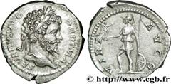 SEPTIME SEVERE(13/04/193-4/02/211)Lucius Septimius Severus Denier N° v32_0279    Date : 200 Nom de l'atelier : Rome Métal : argent Diamètre : 19mm Axe des coins : 6h. Poids : 3,27g. Etat de conservati