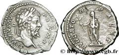 SEPTIME SEVERE(13/04/193-4/02/211)Lucius Septimius Severus Denier N° v32_0280    Date : 201 Nom de l'atelier : Rome Métal : argent Diamètre : 19mm Axe des coins : 12h. Poids : 3,41g. Degré de rareté :