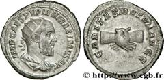 PUPIEN(02-04/05/238)Marcus Clodius Pupienus Maximus Antoninien N° v32_0355    Date : 238 Nom de l'atelier : Rome Métal : argent Diamètre : 22,5mm Axe des coins : 12h. Poids : 5,09g. Degré de rareté : 