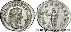 PUPIEN(02-04/05/238)Marcus Clodius Pupienus Maximus Denier N° v32_0356    Date : 238 Nom de l'atelier : Rome Métal : argent Diamètre : 19,5mm Axe des coins : 12h. Poids : 2,94g. Degré de rareté : R2 E