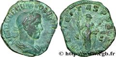 VOLUSIEN(06/251-06/253)Caius Vibius Afinius Gallus Vendumnianus VolusianusAuguste(11/251-05/253) Sesterce, (GB, ئ 30) N° v32_0405    Date : 253 Nom de l'atelier : Rome Métal : cuivre Diamètre : 29,5mm
