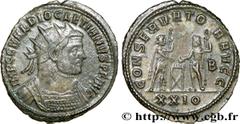 DIOCLETIEN(20/11/284-1/05/305)Caius Aurelius Valerius DiocletianusAuguste (20/11/284-1/05/305) Aurelianus N° v32_0523    Date : 293-294 Nom de l'atelier : Pannonie Supérieure, Siscia Métal : billon Di