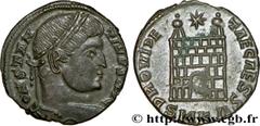 CONSTANTIN Ier LE GRAND(25/07/306-22/05/337)Flavius Valerius ConstantinusAuguste (25/12/307-22/05/337) Centenionalis ou nummus hybride, imitation N° v32_0626    Date : 324-325 Nom de l'atelier : Helle