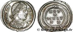 VALENS(28/03/364-9/08/378)Flavius Valens Silique N° v32_0729    Date : 373 Nom de l'atelier : Constantinople Métal : argent Diamètre : 17,5mm Axe des coins : 6h. Poids : 2,17g. Degré de rareté : R1 Et