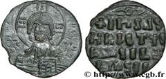 BASILE II et CONSTANTIN VIII(10/01/976-15/12/1025) Follis anonyme N° v32_0784    Date : 1025/1028 Nom de l'atelier : Constantinople Métal : cuivre Diamètre : 24,5mm Axe des coins : 6h. Poids : 5,81g. 