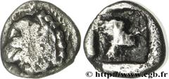 MASSALIA - MARSEILLE(Ve - Ier siècles avant J.-C.) Hémiobole du trésor d'Auriol à la tête de griffon N° v32_0803    Date : c. 480-470 AC. Métal : argent Diamètre : 6,8mm Axe des coins : 2h. Poids : 0,