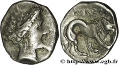 MASSALIA - MARSEILLE(Ve - Ier siècles avant J.-C.) “Drachme lourde”, imitation N° v32_0823    Date : IIIe siècle avant J.-C. Métal : argent Diamètre : 15,5mm Axe des coins : 12h. Poids : 2,51g. Degré 