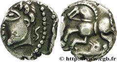 LEUQUES (Région de Toul)(IIe - Ier siècles avant J.-C.) Denier SOLIMA/COLIMA au gros œil N° v32_0950    Date : c. 60-40 AC. Métal : argent Diamètre : 12,1mm Axe des coins : 12h. Poids : 1,85g. Degré d