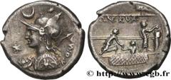 Roman coins LICINIA Type : Denier  Date : 113-112 AC.  Mint name / Town : Rome  Metal : silver  Millesimal fineness : 950  ‰ Diameter : 18,5  mm Orientation dies : 5  h. Weight : 3,84  g. Rarity : R1 