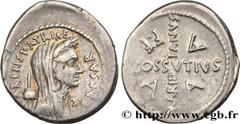 Roman coins JULIUS CAESAR Type : Denier  Date : avril  Date : 44 AC.  Mint name / Town : Rome  Metal : silver  Millesimal fineness : 950  ‰ Diameter : 20  mm Orientation dies : 12  h. Weight : 3,88  g