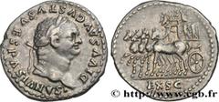 Roman coins DIVUS VESPASIAN Type : Denier  Date : 79  Mint name / Town : Rome  Metal : silver  Millesimal fineness : 900  ‰ Diameter : 20  mm Orientation dies : 6  h. Weight : 3,45  g. Rarity : R2  Ob