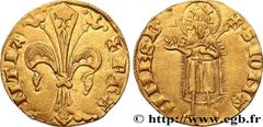 Royal coins JOHN II "THE GOOD" Type : Florin d'or  Date : c. 1340-1370  Mint name / Town : Montpellier ou Toulouse  Metal : gold  Millesimal fineness : 906  ‰ Diameter : 19,5  mm Orientation dies : 6 