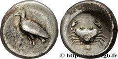 Greek Coins SICILY - AKRAGAS Type : Didrachme  Date : c. 510-480 AC.  Mint name / Town : Agrigente  Metal : silver  Diameter : 19,5  mm Orientation dies : 11  h. Weight : 8,67  g. Rarity : R2  Obverse