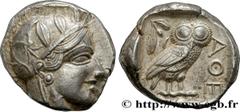 Greek Coins ATTICA - ATHENS Type : Tétradrachme  Date : c. 430 AC.  Mint name / Town : Athènes  Metal : silver  Diameter : 24  mm Orientation dies : 10  h. Weight : 17,25  g. Obverse legend : Anépigra