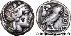 Greek Coins ATTICA - ATHENS Type : Tétradrachme  Date : c. 430 AC.  Mint name / Town : Athènes  Metal : silver  Diameter : 24,5  mm Orientation dies : 9  h. Weight : 17,01  g. Obverse legend : Anépigr