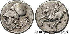 Greek Coins CORINTHIA - CORINTH Type : Statère  Date : c. 330 AC.  Mint name / Town : Corinthe, Corinthie  Metal : silver  Diameter : 21,5  mm Orientation dies : 12  h. Weight : 8,58  g. Obverse legen