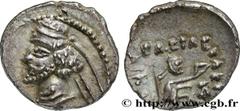 Greek Coins PARTHIA - PARTHIAN KINGDOM - ORODES II Type : Obole  Date : c. 57-38 AC.  Mint name / Town : Ecbatane, Médie  Metal : silver  Diameter : 10,5  mm Orientation dies : 12  h. Weight : 0,53  g