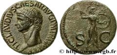 Roman coins CLAUDIUS Type : As  Date : 50-54  Mint name / Town : Rome  Metal : copper  Diameter : 27,5  mm Orientation dies : 6  h. Weight : 9,72  g. Obverse legend : TI CLAVDIVS CAESAR AVG P M TR P I